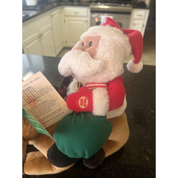 Seymour Mann Animated‎ Talking Singing Reindeer Santa Christmas Collectibles NWT - Picture 3 of 9